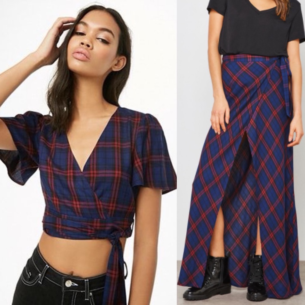 🦋 4 for $20! 🌼

HOST PICK Forever 21 Plaid Wrap Two Piece Set